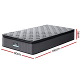 Zayden 34cm Euro Top Mattress - Single