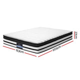 Chert 27cm Bed & Mattress Package - Grey Queen