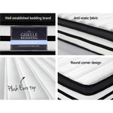 Bailey 27cm Thick Euro Top Pocket Spring Mattress - Queen