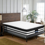 Chert 27cm Bed & Mattress Package - Charcoal Queen