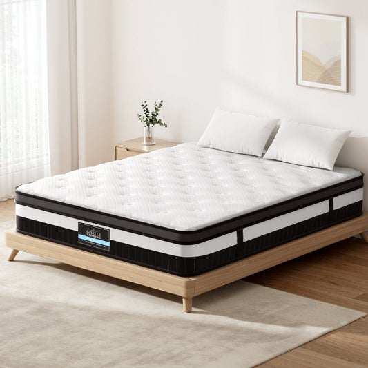 Saffira 30cm Thick Euro Top Pocket Spring Mattress - Queen