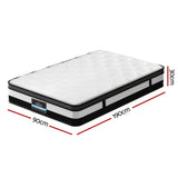 Saffira 30cm Thick Euro Top Pocket Spring Mattress - Single