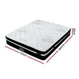 Millie 28cm 7 Zone Pocket Spring Foam Extra Firm Euro Top Mattress - Double