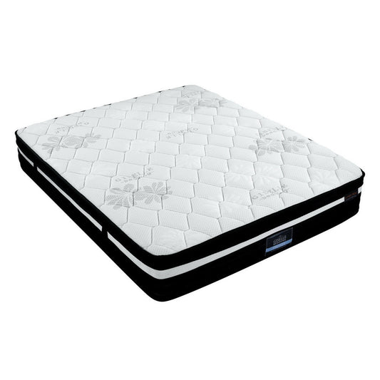 Millie 28cm 7 Zone Pocket Spring Foam Extra Firm Euro Top Mattress - King Single