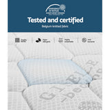 Millie 28cm 7 Zone Pocket Spring Foam Extra Firm Euro Top Mattress - Queen