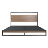 Florence Metal Bed Frame Base Platform - Black King