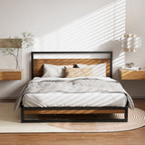 Florence Metal Bed Frame Base Platform - Black King