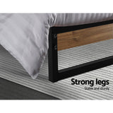 Florence Metal Bed Frame Base Platform - Black King