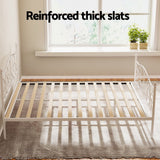 Medina Metal Bed Frame - White Queen