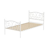Euclase Bed & Mattress Package with 34cm Mattress - White Single