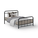 Jupiter Bed & Mattress Package with 34cm Mattress - Black King Single