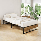 Bronzite Bed & Mattress Package - Black King Single