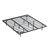 Monaco Metal Platform Bed Base with Smart LED Lights Floating Effect - Black King