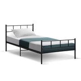 Zircon Bed & Mattress Package - Black Single