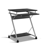 Artiss Computer Desk Keyboard Tray Shelf Black 60cm