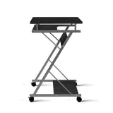 Artiss Computer Desk Keyboard Tray Shelf Black 60cm