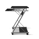 Artiss Computer Desk Keyboard Tray Shelf Black 60cm
