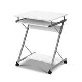 Artiss Computer Desk Keyboard Tray Shelf White 60cm
