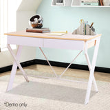 Artiss Computer Desk Drawer Oak 100cm