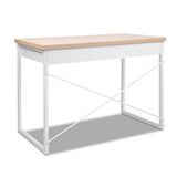 Artiss Computer Desk Drawer Storage Oak 100cm