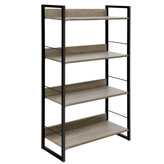 Artiss Bookshelf 4 Tiers - Noe Black And Oak