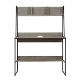 Artiss Computer Desk Bookshelf Storage Grey 100cm