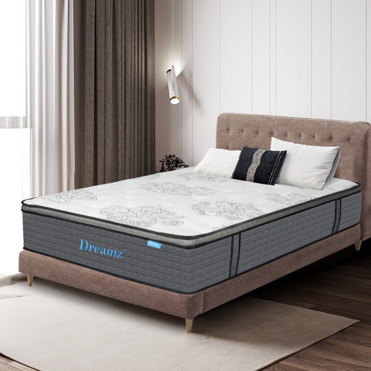 Ysabel 35cm Spring Mattress Bed Pocket Egg - Queen