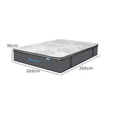 Ysabel 35cm Spring Mattress Bed Pocket Egg - Super King
