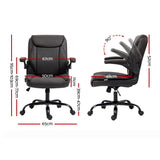 Artiss Executive Office Chair Mid Back - Brown