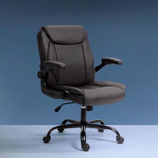 Artiss Executive Office Chair Mid Back - Brown