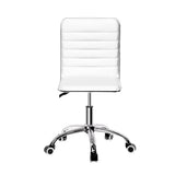 Artiss Office Chair Conference Chairs Pu Leather Low Back White