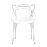 Yannick Outdoor Dining Chairs PP Portable Stackable Chair Patio Furniture Set of 4 - White