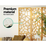 4 Panel Room Divider Screen 162x170cm - Natural