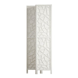 4 Panel Room Divider Screen 162x170cm - White