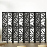 8 Panel Room Divider Screen 325x170cm - Black