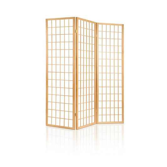 3 Panel Room Divider Screen 131x179cm - Natural