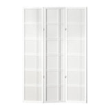 3 Panel Room Divider Screen 132x179cm - White