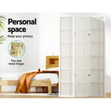 3 Panel Room Divider Screen 132x179cm - White