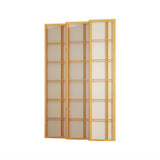 6 Panel Room Divider Screen 265x179cm - Natural