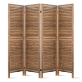 4 Panel Room Divider Screen 160x170cm - Oak
