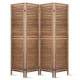 4 Panel Room Divider Screen 160x170cm - Oak
