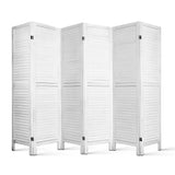6 Panel Room Divider Screen 245x170cm - White