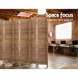 8 Panel Room Divider Screen 326x170cm - Oak