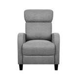 Indira Fabric Reclining Armchair - Grey