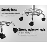 Salon Stool Saddle Swivel Chair White