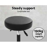 Set of 2 Salon Stool Round Swivel Chair