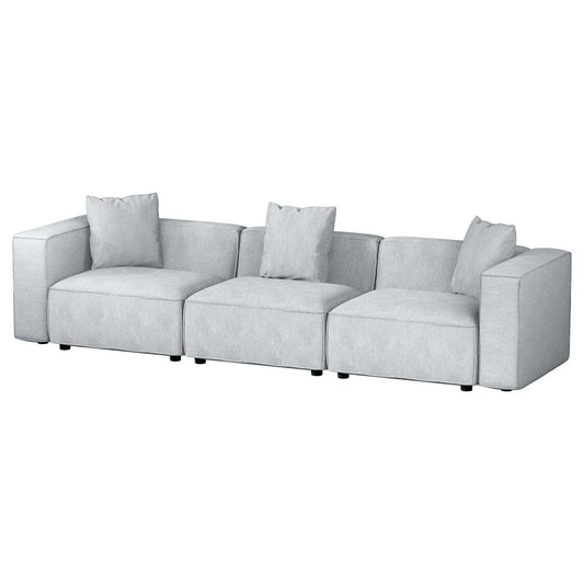 Mckenzie 3-Seater Modular Sofa Chaise Set - Grey
