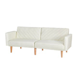 Madelyn 3-Seater 195cm Sofa Bed Faux Linen - Beige