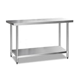 610x1524mm Commercial Stainless Steel Kitchen Bench