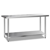 610x1829mm Commercial Stainless Steel Kitchen Bench